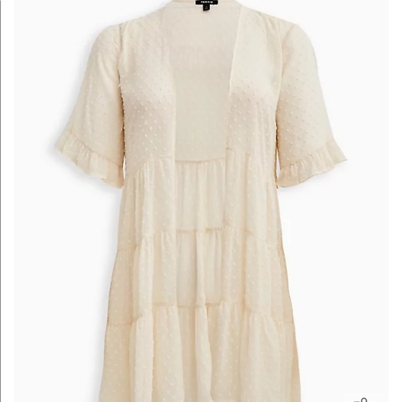 NWT TORRID Tiered Ruffle Kimono 👘 - Picture 2 of 5